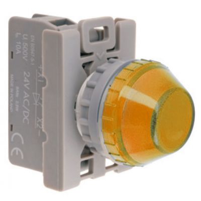 LAMPKA SYGN. ŻÓŁTA 24V LED BA9S STANDARD (SP22-LG-24-LED.)